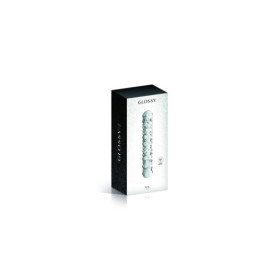 Gode en verre transparent perlé  n°6 Glossy 